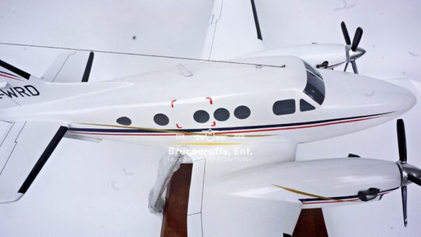 Model of Beechcraft King Air C90 with detailed craftsmanship.